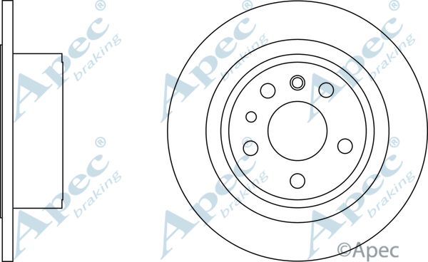 APEC BRAKING Тормозной диск DSK926